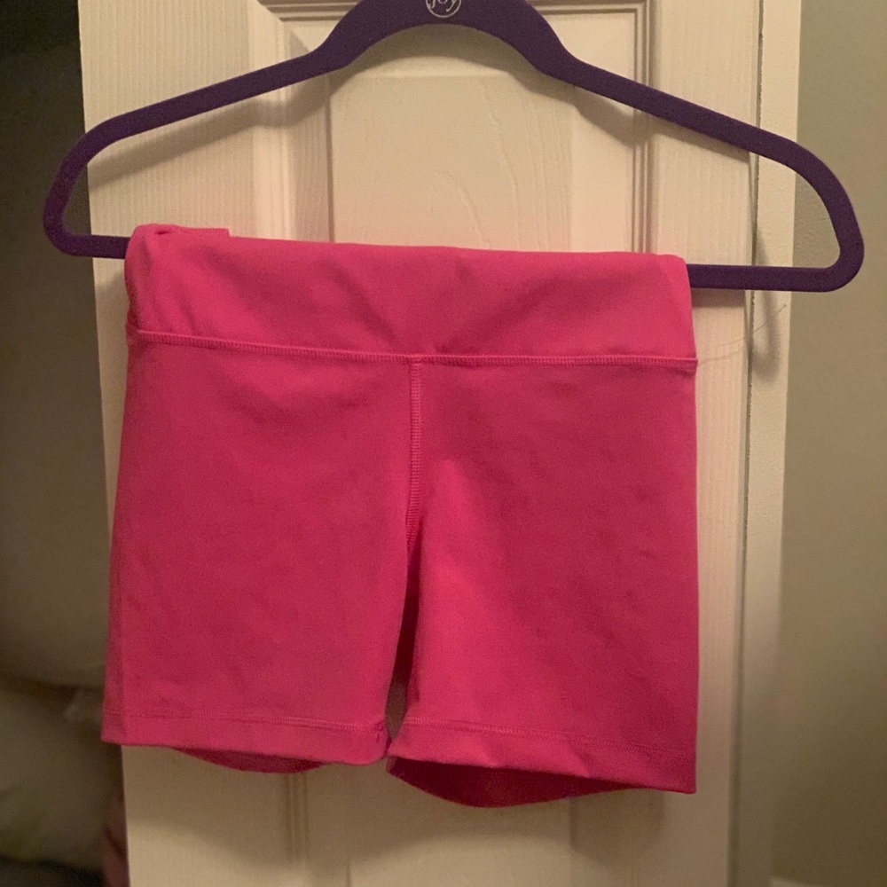 4” hot pink bike shorts